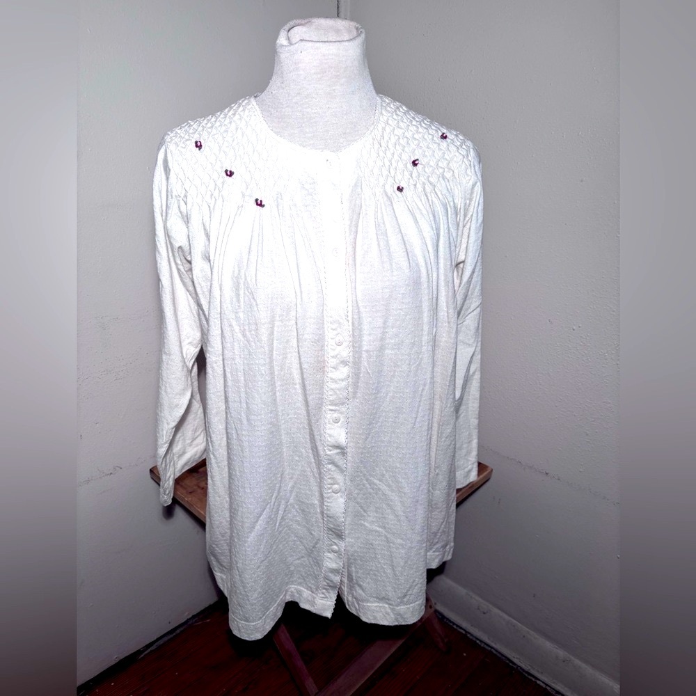 Celestial Dreams Button Front Pajama Top NWT